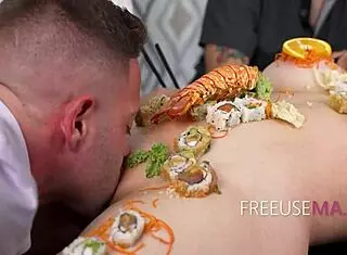 Suki Sin cooks in the kitchen while getting freeuse sex from her mother in law.