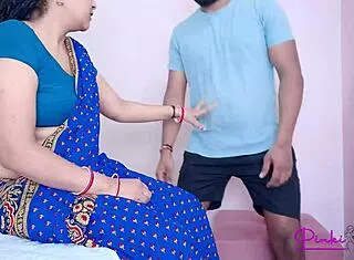 Indian housewife engages in intimate activities