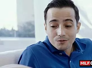 Stunning blonde with amazing big booty seduces her stepson with her big natural tits and craves his dick - slimthick vic ricky spanish