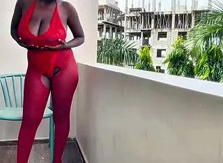 Early Morning Outdoor Tit Fuck And Squirting Masturbation.