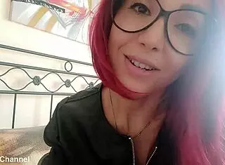 Cute stepmom dominates stepson with dirty talk and ass worship