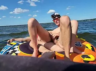 Hot Athletic Couple Have Sex On A Jetski In The Middle Of A Lake
