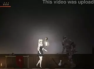 cute lady having sex with knight in ritual