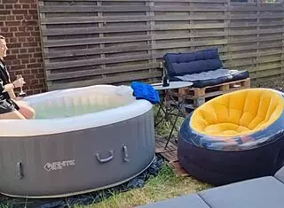 Mya lorenn gets fucked in her ass by her lucky neightbour