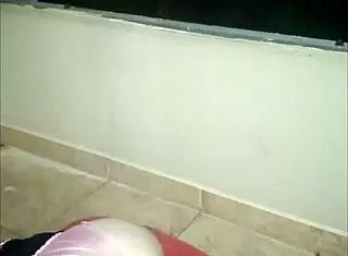 French Amateur in Leather Pants Gets Doggy Style Fucking