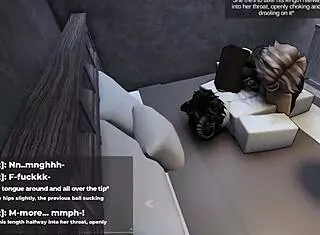 Shy roblox girl transforms into horny slut with big ass for intense sex