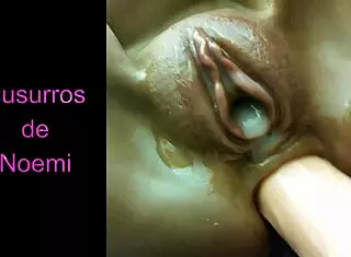 Shaved Pussy Masturbates With Dildo To Orgasm