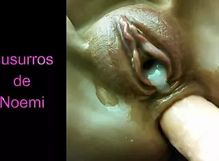 Shaved Pussy Masturbates With Dildo To Orgasm