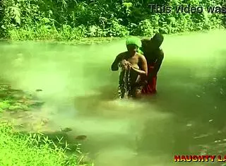 Ebony African Wife FUCKS Her Pastor During Water Baptism