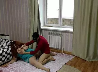 Stepson Fucks Bored Busty Milf with Natural Tits