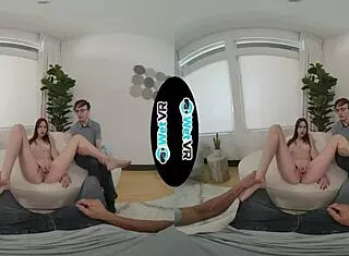 melanie marie makes her boyfriend watch her fuck a hard cock 😏