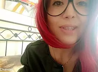 Cute stepmom dominates stepson with dirty talk and ass worship