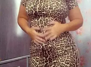 On all fours with pussy wide open, masturbating in public flashing style.