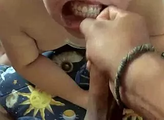Chubby Teen In Bondage Gets Face Fucked And Cum On Nose
