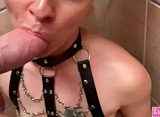 submissive slut humiliated in shower