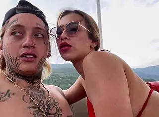 Wow! POV Public Sex at Boat Party with Horny Latina Swinger!