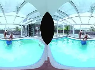 big tits foursome with pool anal?