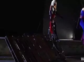 i'm watchin this avengers xxx parody, rikki six is so petite and gets bent over for big cock in doggystyle, tits bouncin and all