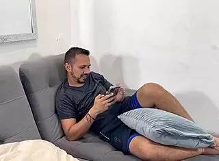 Mia Montiel gets fucked by old stepdad in doggystyle while alone