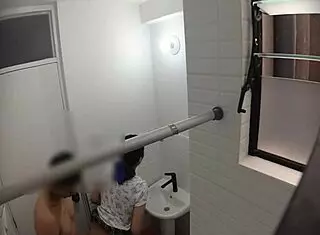 Spying On Spanish Teacher Fucking Her Lover In Public Bathroom