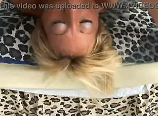 Blonde gets rough face fucking and deepthroat for cumshot facial.