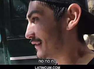 amateur straight latino gets fucked by gay guy for cash!