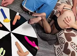 Stepsister Experiences Multiple Orgasms From Vibrator Wheel