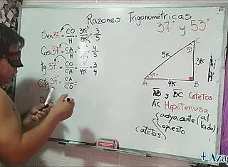 i am the student nerd with brown eyes getting sexual trigonometry lesson from asian teacher in bedroom