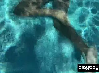 Naked ebony milf ana foxxx enjoys outdoor solo time under water