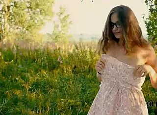 Old4k handsome old man convinces busty teen 18+ to have outdoor forest sex