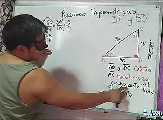 i am the student nerd with brown eyes getting sexual trigonometry lesson from asian teacher in bedroom