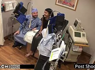 i'm the human guinea pig getting mandatory hitachi orgasms from the doctor