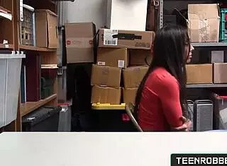 Cute Shy Teen 18+ Shoplifter Lilly Hall Gets Hard Doggystyle