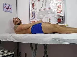 Cock rises for cute nurse!