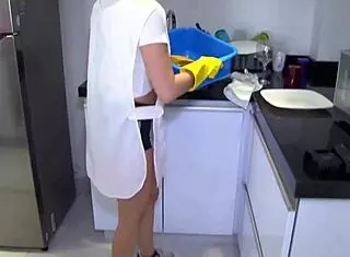 karla rivera blonde latina maid gets smashed hard with monster cock at work