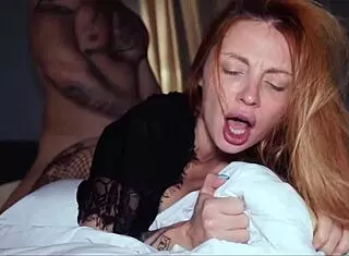 redhead milf's tights torn for monster cock fucking