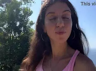 Crazy cumwalk in amazing place full of people almost caught.