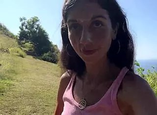 Crazy cumwalk in amazing place full of people almost caught.