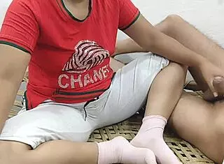 Chubby village girlfriend bent over for close up pussy licking and anal sex with lover