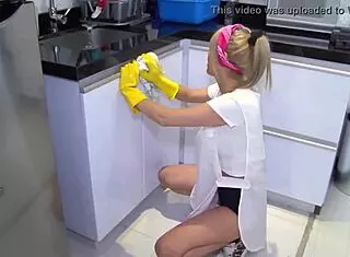 karla rivera blonde latina maid gets smashed hard with monster cock at work