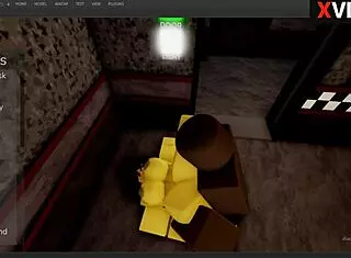 Chika From FNAF Gets Intense Monster Cock Fuck in Roblox Studio by Reshak