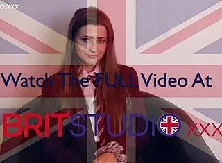 British student with long curly hair gives jerk off instructions using toys