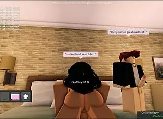 Virtual Roblox Whore Experiences Intense Gangbang With Multiple Partners!