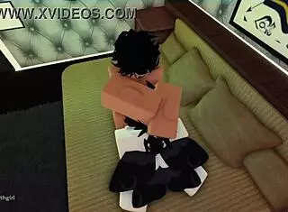 Cute Little Moth Girl Experiencing Rough Play in Roblox