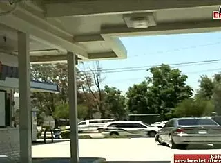 busty blonde slut picked up for fuck and facial 😈