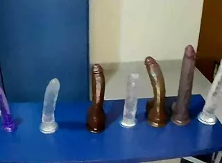 Tiny Babe Lola Spice Tests Monster Dildos Intensely