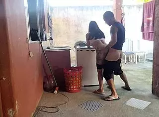 my wife left and the maid couldn't resist my hard cock