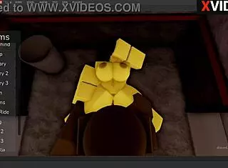 Chika From FNAF Gets Intense Monster Cock Fuck in Roblox Studio by Reshak