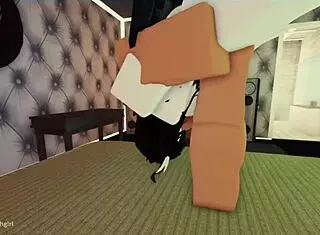 Cute Little Moth Girl Experiencing Rough Play in Roblox