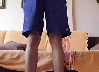 wow, after training, i'm so horny i need to cum now!